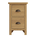 Oregon Oak 2 Drawer Bedside Cabinet by Lavishway | Bedside Tables-31647