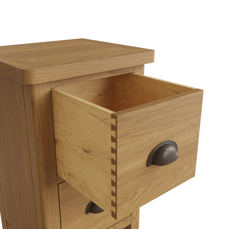 Oregon Oak 2 Drawer Bedside Cabinet by Lavishway | Bedside Tables-31650