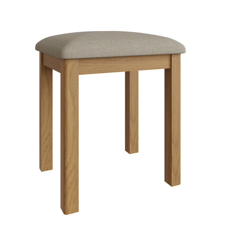 Oregon Oak Dressing Table Stool by Lavishway | Dressing Table Stools-36279