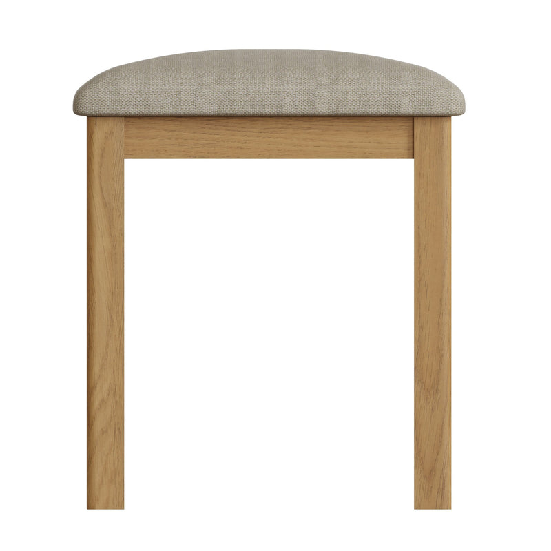Oregon Oak Dressing Table Stool by Lavishway | Dressing Table Stools-36281