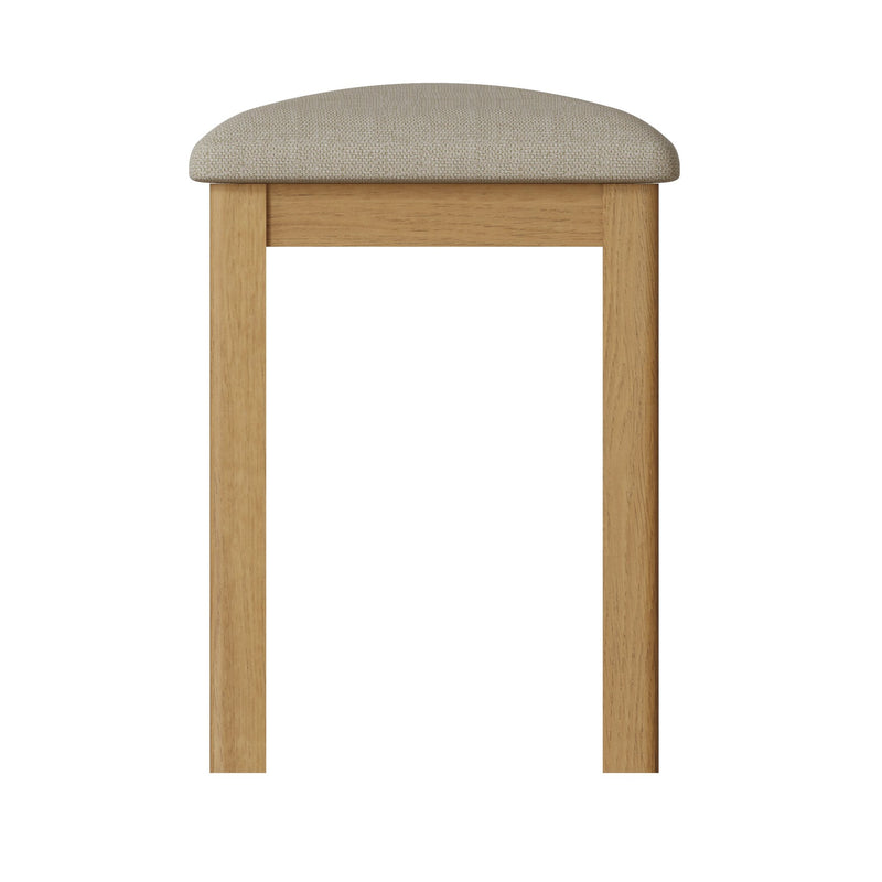 Oregon Oak Dressing Table Stool by Lavishway | Dressing Table Stools-36280