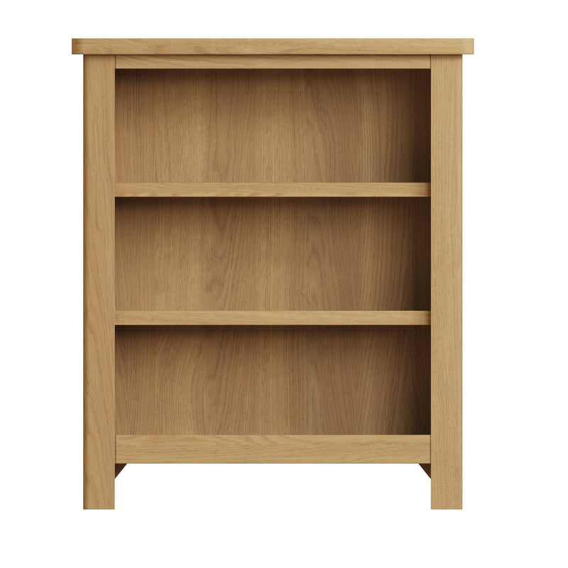 Oregon Oak Small Wide Bookcase by Lavishway | Book Shelves and Cabinets-31672