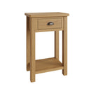 Oregon Oak 1 Drawer Telephone Table by Lavishway | Side Tables-31656