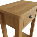 Oregon Oak 1 Drawer Telephone Table by Lavishway | Side Tables-31660