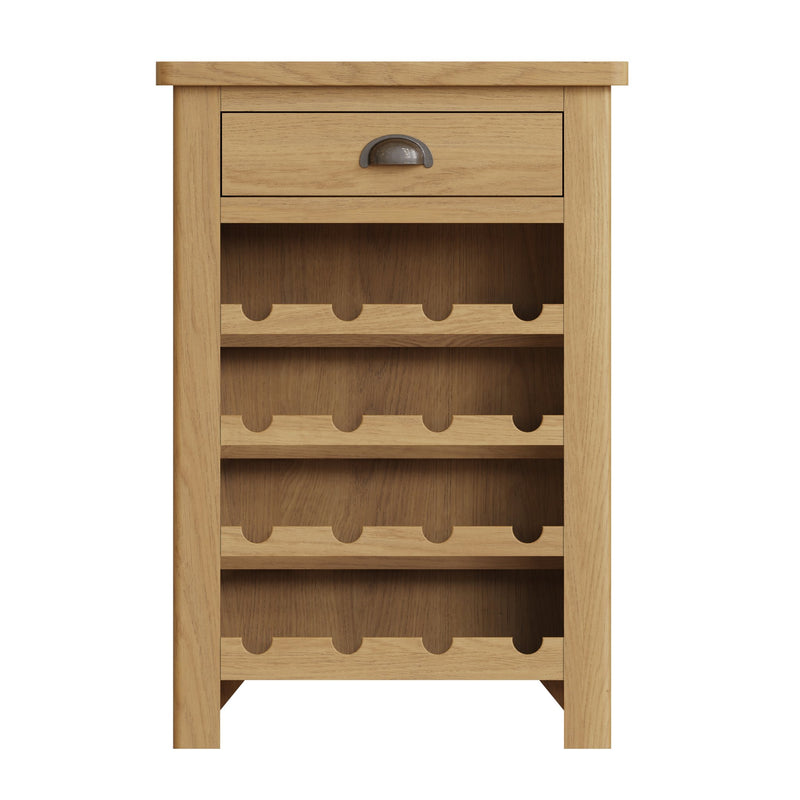 Oregon Oak 1 Drawer Wine Cabinet by Lavishway | Wine Racks-31622