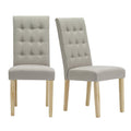 Modern Roma Fabric Dining Chair Set of 2 by Lavishway | Dining Chairs-35226