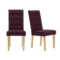 Modern Roma Fabric Dining Chair Set of 2 by Lavishway | Dining Chairs-35227