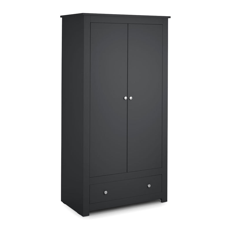 Radley 2 Doors & 1 Drawer Wardrobe by Lavishway | Wardrobe-61193