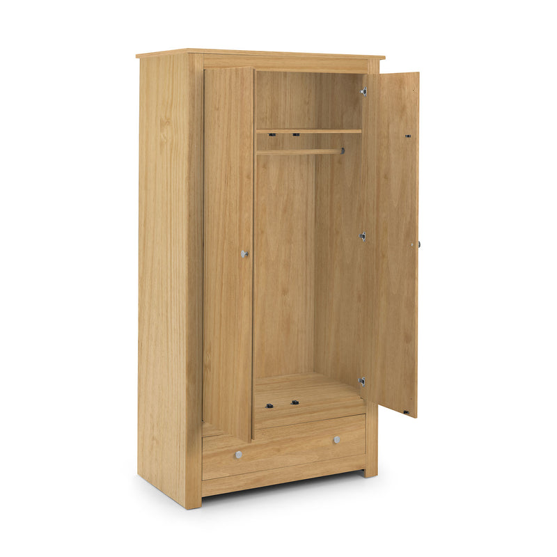 Radley 2 Doors & 1 Drawer Wardrobe by Lavishway | Wardrobe-61200