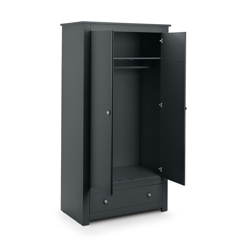 Radley 2 Doors & 1 Drawer Wardrobe by Lavishway | Wardrobe-61199