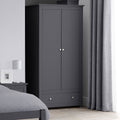 Radley 2 Doors & 1 Drawer Wardrobe by Lavishway | Wardrobe-61190