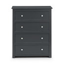 Radley Anthracite Finish 4 Drawers Chest by Lavishway | Chest Of Drawers-61130