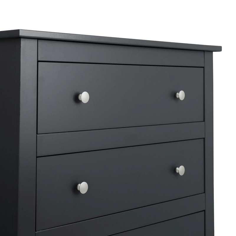 Radley Anthracite Finish 4 Drawers Chest by Lavishway | Chest Of Drawers-61133