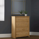 Radley Waxed Pine Finish 4 Drawers Chest by Lavishway | Chest Of Drawers-61118