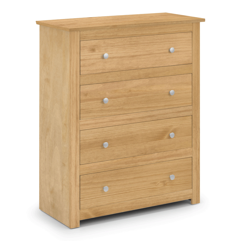 Radley Waxed Pine Finish 4 Drawers Chest by Lavishway | Chest Of Drawers-61121
