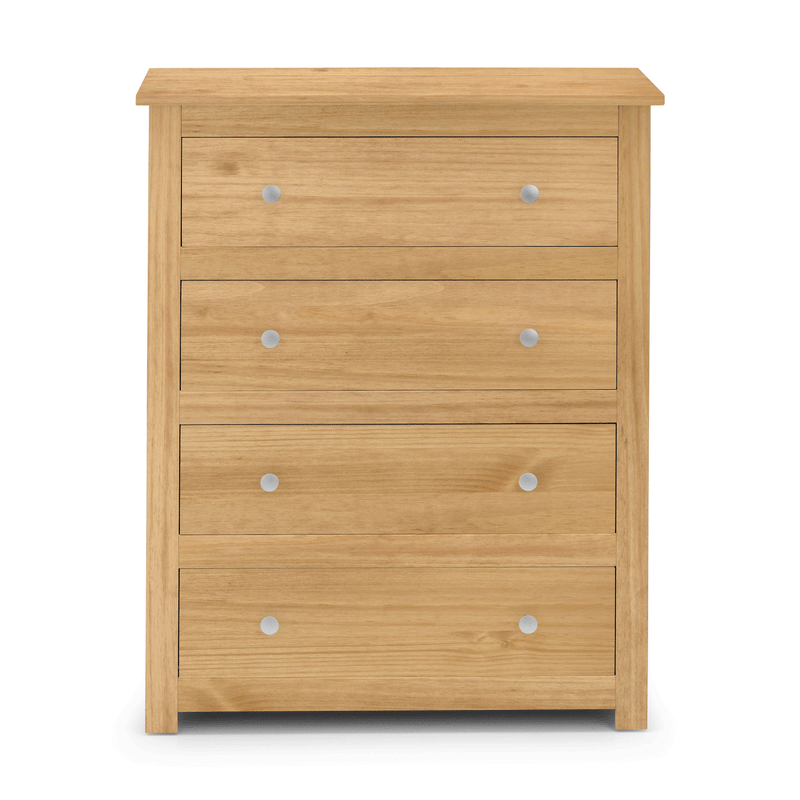 Radley Waxed Pine Finish 4 Drawers Chest by Lavishway | Chest Of Drawers-61120