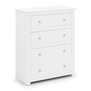 Radley Surf White Finish 4 Drawers Chest by Lavishway | Chest Of Drawers-61123