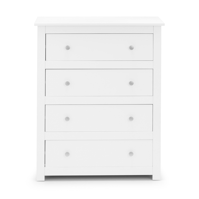 Radley Surf White Finish 4 Drawers Chest by Lavishway | Chest Of Drawers-61125