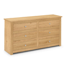 Radley Waxed Pine Finish 6 Drawers Chest by Lavishway | Chest Of Drawers-61113