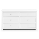 Radley Surf White Finish 6 Drawers Chest by Lavishway | Chest Of Drawers-61099