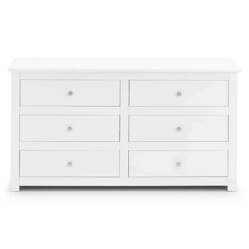 Radley Surf White Finish 6 Drawers Chest by Lavishway | Chest Of Drawers-61099