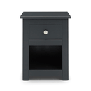 Radley Anthracite Finish Bedside Table by Lavishway | Bedside Tables-61093