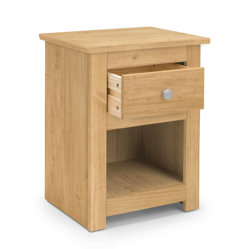 Radley Waxed Pine Effect Bedside Table by Lavishway | Bedside Tables-61077