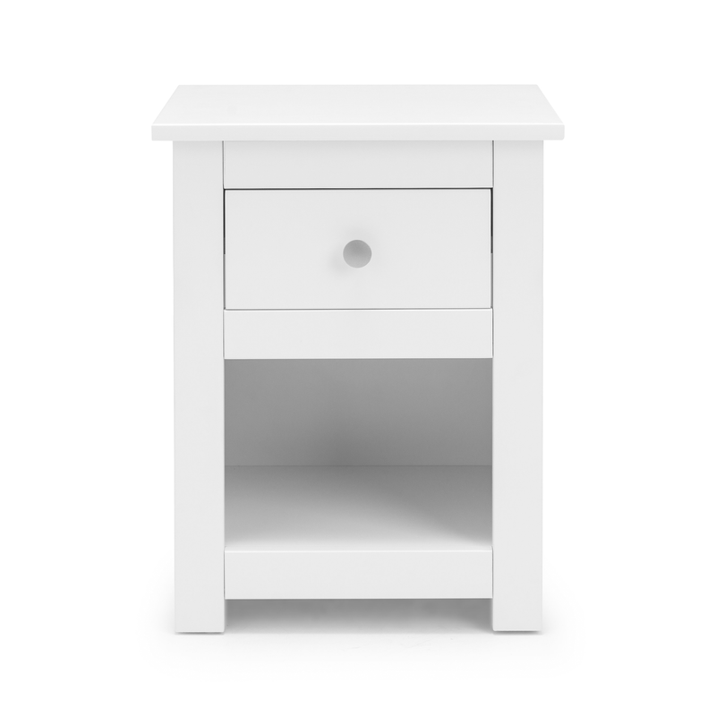 Radley Surf White Finish Bedside Table by Lavishway | Bedside Tables-61082