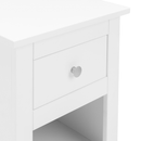 Radley Surf White Finish Bedside Table by Lavishway | Bedside Tables-61084