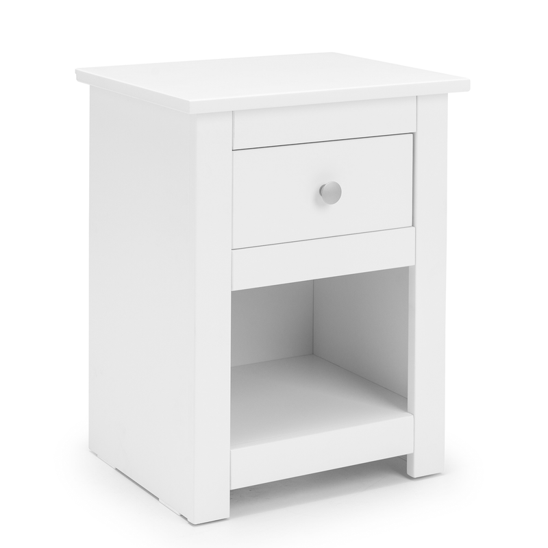 Radley Surf White Finish Bedside Table by Lavishway | Bedside Tables-61081