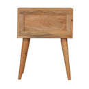 Rafina Solid Wood 2 Drawers Bedside Table by Lavishway | Bedside Tables-57779