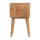 Rafina Solid Wood 2 Drawers Bedside Table by Lavishway | Bedside Tables-57778