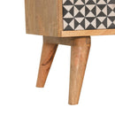 Rafina Solid Wood Printed 4 Drawers TV Unit by Lavishway | TV Units Cabinets-57729