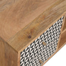 Rafina Solid Wood Printed 4 Drawers TV Unit by Lavishway | TV Units Cabinets-57730