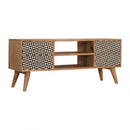 Rafina Solid Wood Printed 4 Drawers TV Unit by Lavishway | TV Units Cabinets-57725