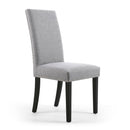 Randall Linen Fabric Dining Chair in Pair by Lavishway | Dining Chairs-27413