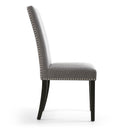 Randall Linen Fabric Dining Chair in Pair by Lavishway | Dining Chairs-27407