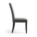 Randall Linen Fabric Dining Chair Set of 2 by Lavishway | Dining Chairs-27085