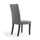 Randall Linen Fabric Dining Chair Set of 2 by Lavishway | Dining Chairs-27081
