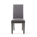 Randall Linen Fabric Dining Chair Set of 2 by Lavishway | Dining Chairs-27079