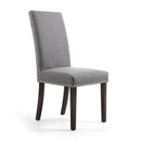 Randall Linen Fabric Dining Chair Set of 2 by Lavishway | Dining Chairs-27077
