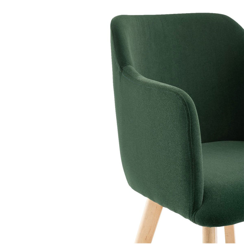 Rander Velvet Armchair (Set of 2) by Lavishway | Armchairs-24258