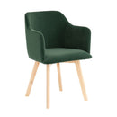 Rander Velvet Armchair (Set of 2) by Lavishway | Armchairs-24252