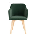 Rander Velvet Armchair (Set of 2) by Lavishway | Armchairs-24256