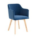 Rander Velvet Armchair (Set of 2) by Lavishway | Armchairs-24253