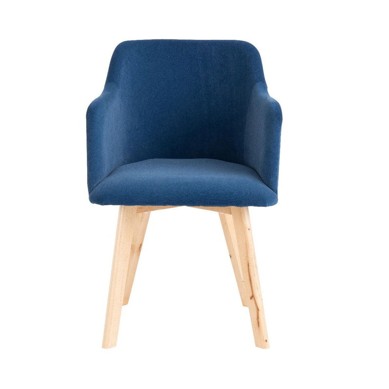 Rander Velvet Armchair (Set of 2) by Lavishway | Armchairs-24254