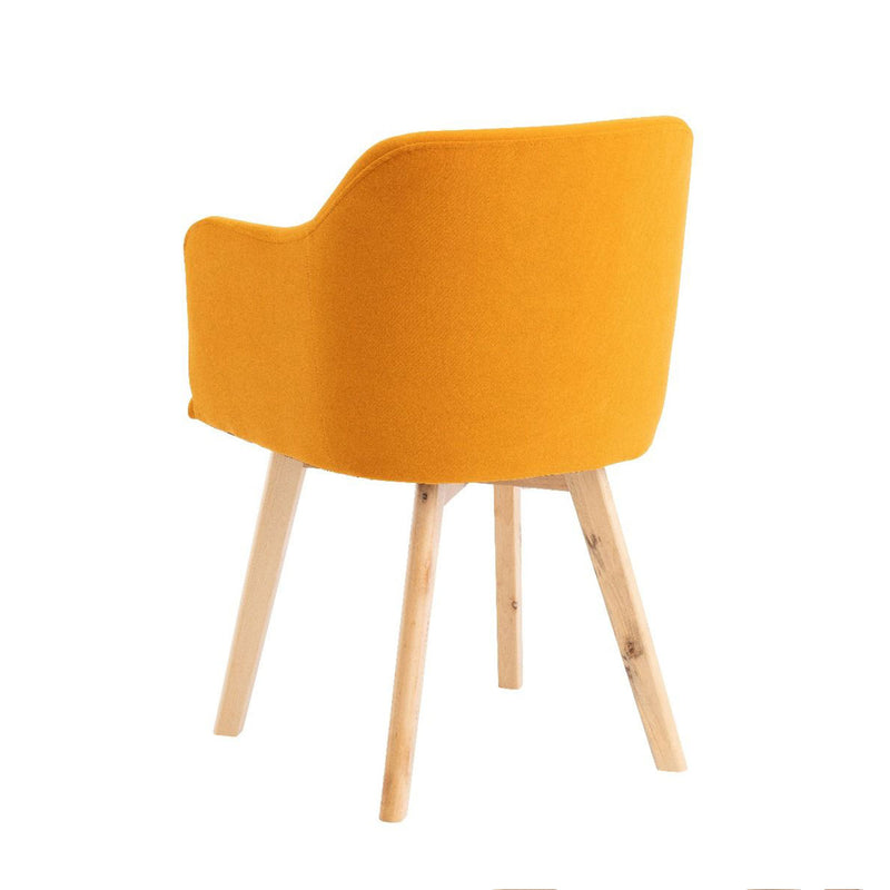 Rander Velvet Armchair (Set of 2) by Lavishway | Armchairs-24263