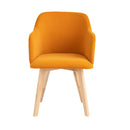 Rander Velvet Armchair (Set of 2) by Lavishway | Armchairs-24262