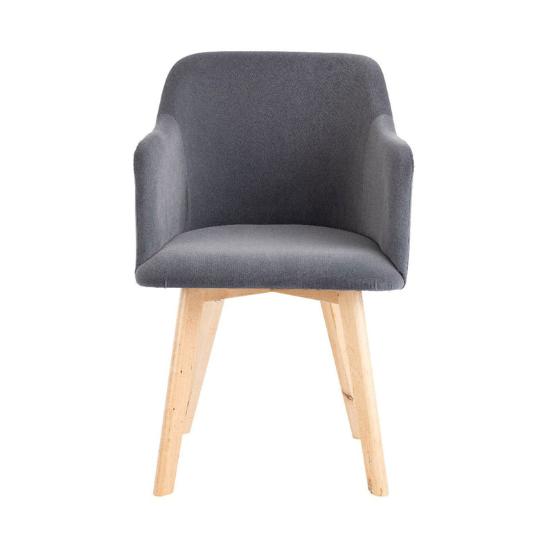 Rander Velvet Armchair (Set of 2) by Lavishway | Armchairs-24259