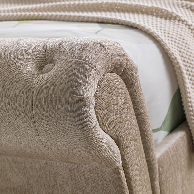 Ravello 2 Drawers Storage Fabric Bed by Lavishway | Fabric Beds-61169